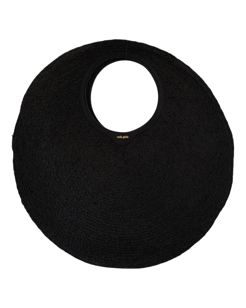 Cult Gaia Amun Bag  Raffia Schwarz Schwarz