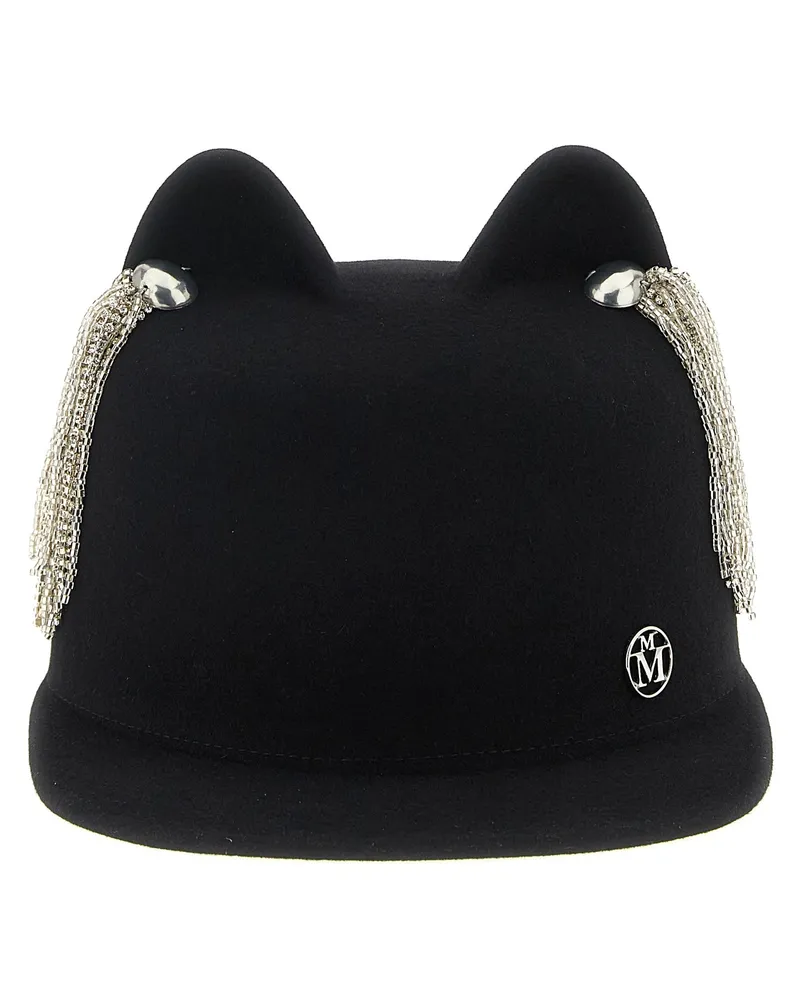 Maison Michel Jamie' Hut mit Kristallen Black
