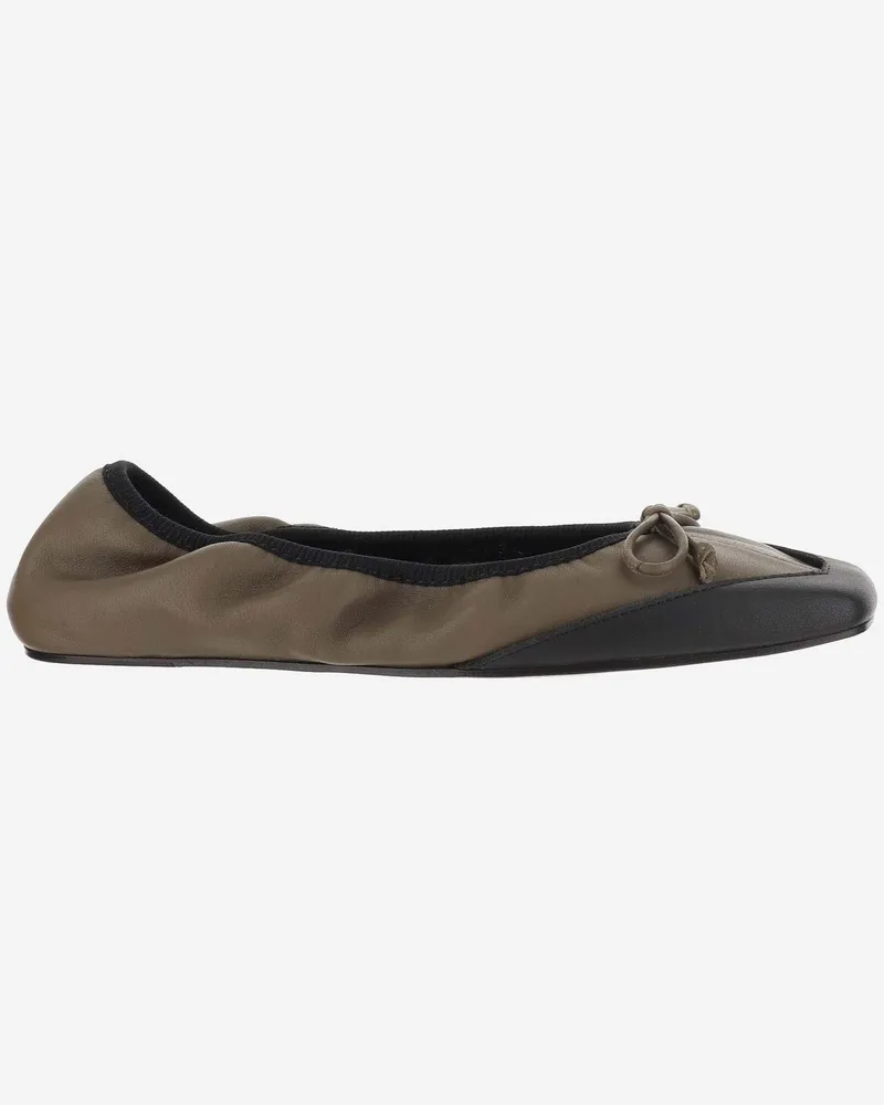 ARMARIUM Camilla Leder Ballerinas Green