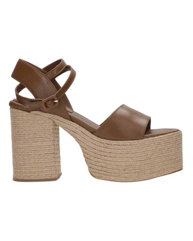 Paloma Barceló Sandalen Leder Braun Leather