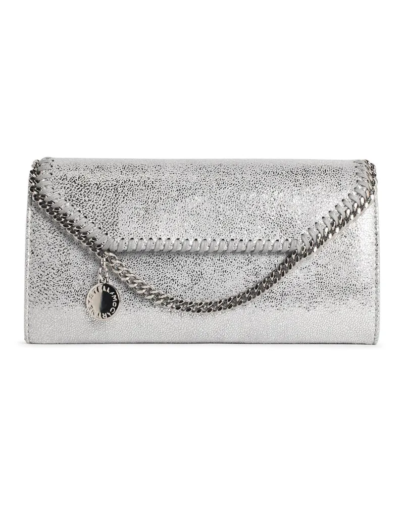 Stella McCartney Stella Mc Cartney 'Falabella' Silberne 'Shaggy Deer' Umhängetasche mit Kettenanhänger Silver