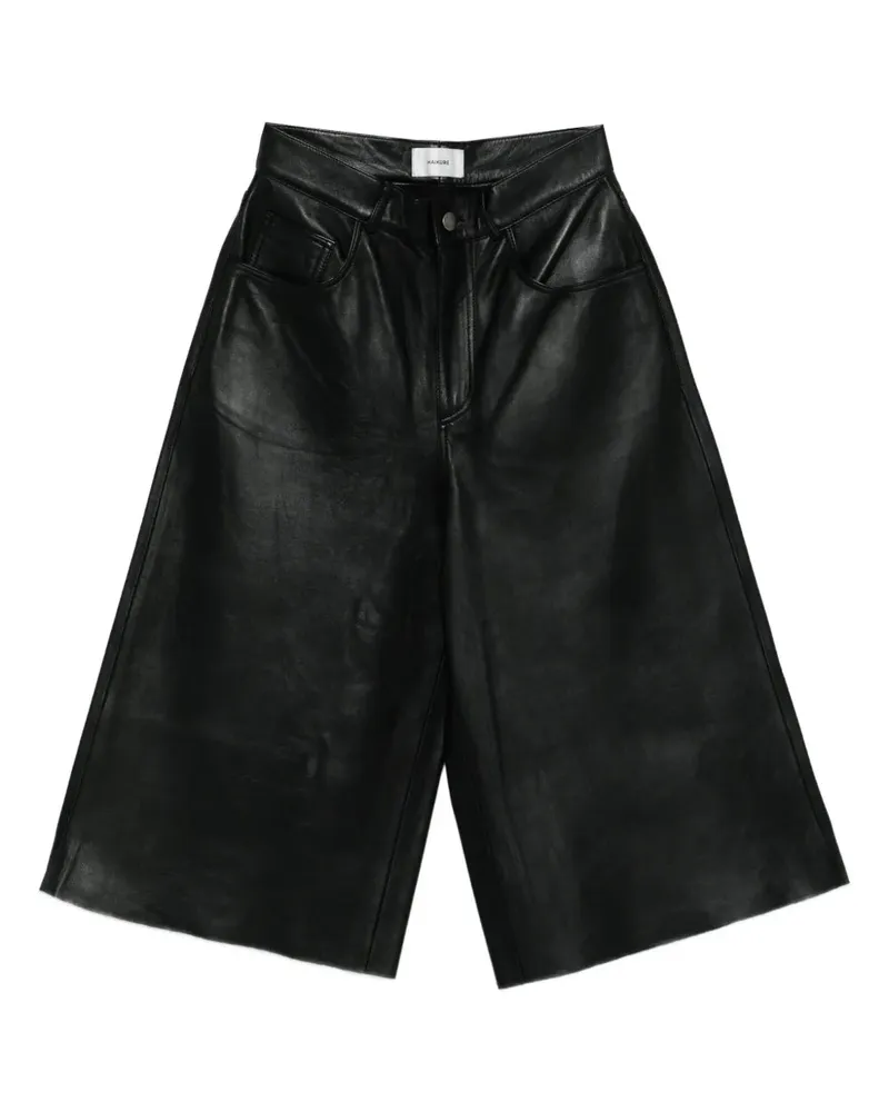 Haikure Ledershorts Nero
