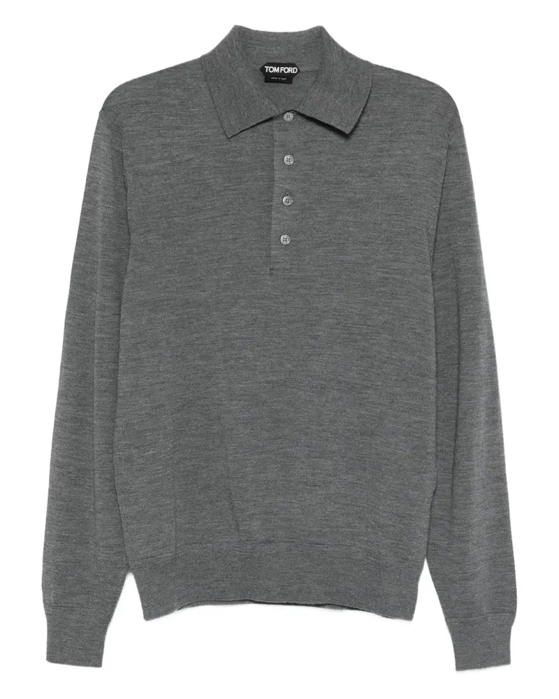 Tom Ford Long Sleeved Polo Shirt Light