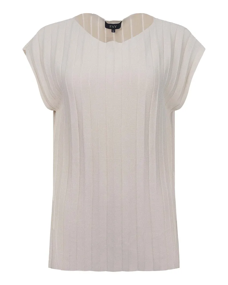 Fay Pullover aus Viskose Cream