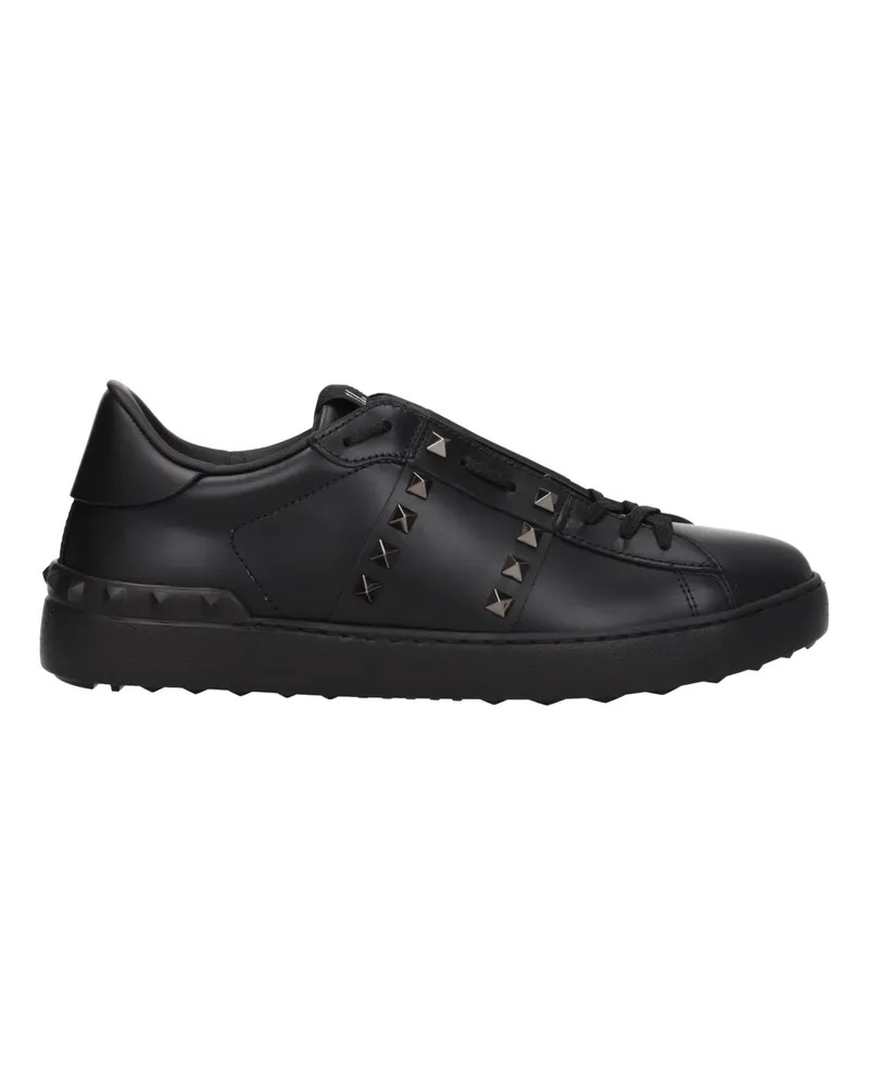 Valentino Garavani Rockstud Sneakers Herrens Leder Schwarz -