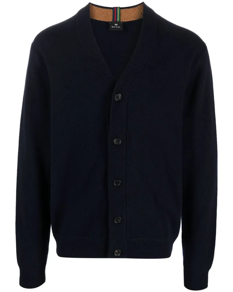 Paul Smith Wool Cardigan Blue