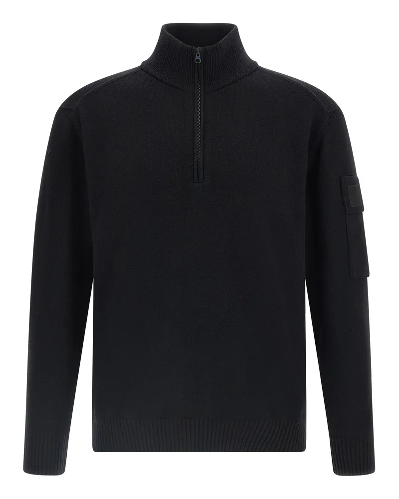 C.P. Company C.P. Firmen halb Zip -Pullover Black