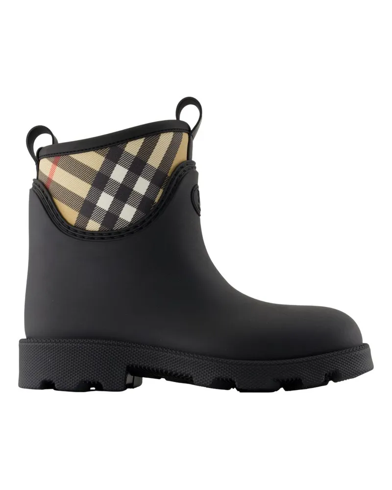 Burberry Marsh Stempel Low -Knöchelstiefel  Synthetic Schwarz Black