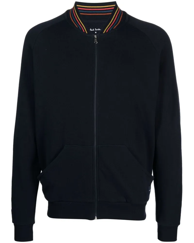Paul Smith Signature Stripe Cotton Sweatshirt Blue