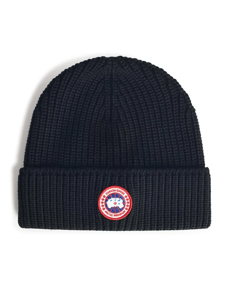 Canada Goose Canada Gans schwarze Wolle Beanie Black