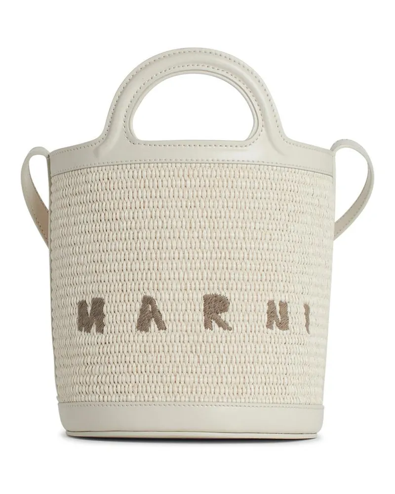 Marni Tropicalia' White Lear Mischtasche White