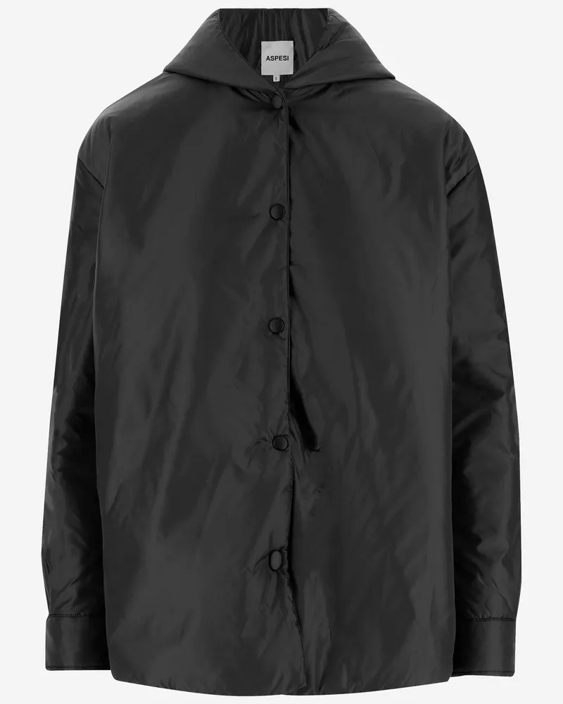 ASPESI Beth Jacke aus Nylon Black