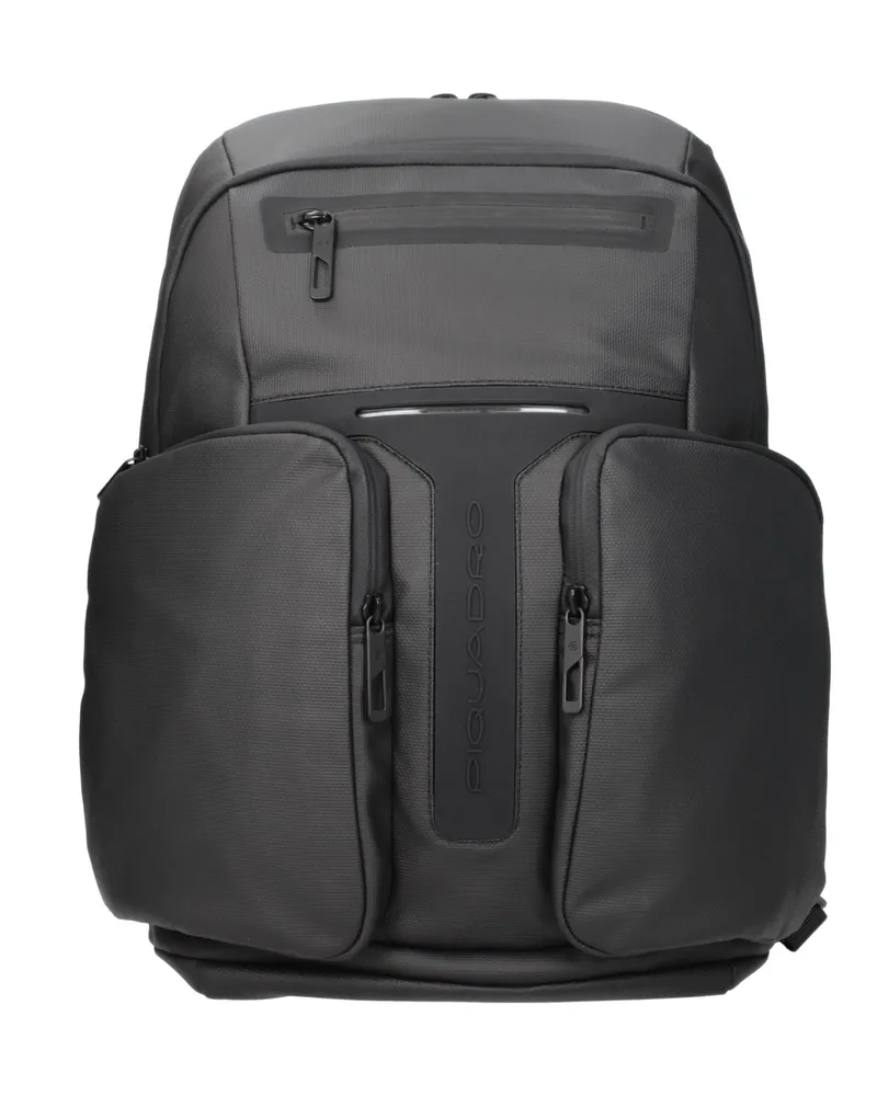 Piquadro Herrens Rucksäcke und Beutel aus schwarzem Stoff -