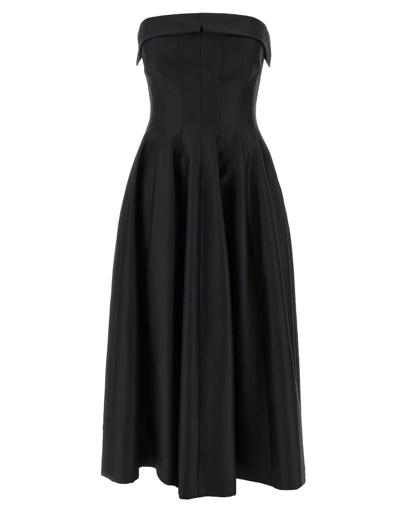 Alberta Ferretti vom Schulterkleid Black