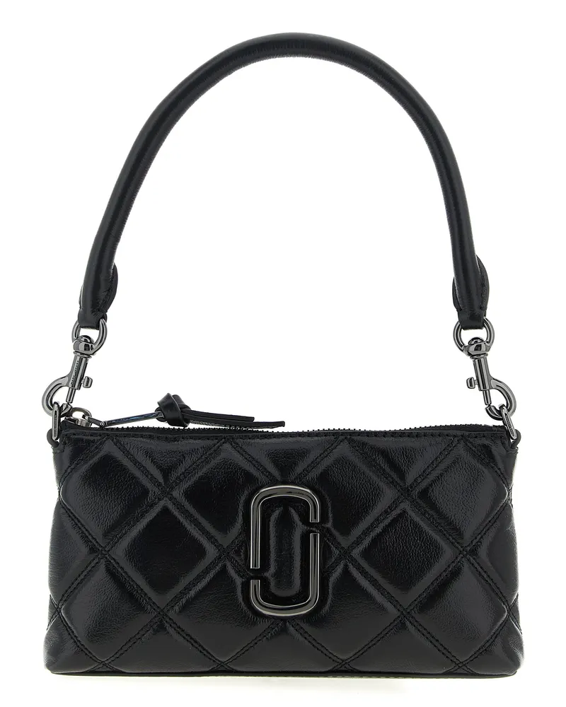 Marc Jacobs der gesteppte Snapshot Cabrio -Umhängetasche Black