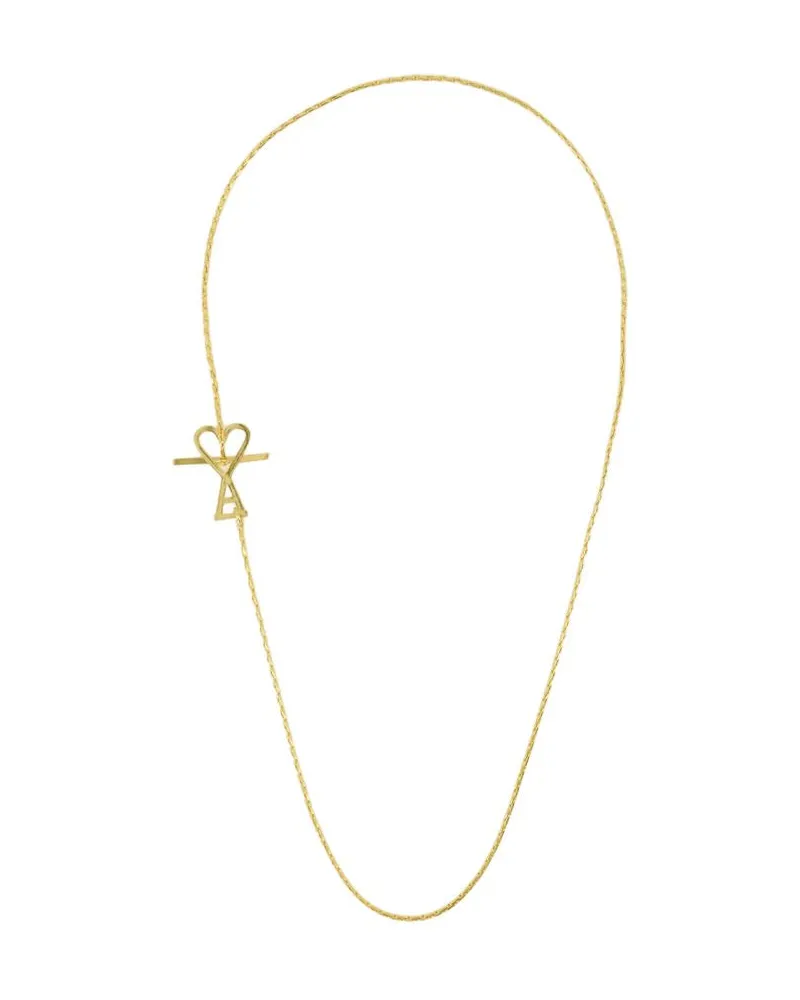 AMI Paris ADC 2 in 1 Ketten Halskette  Metall Gold Gold