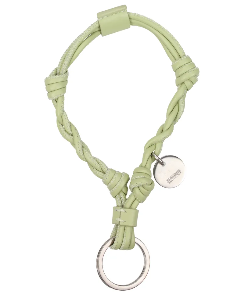 Jil Sander Damens Schlüsselanhänger Grün/Pastellgrünes Leder -