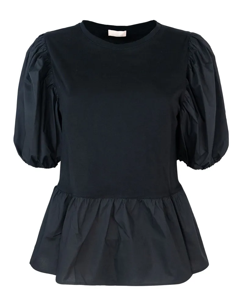 Liu Jo Blusa in Popeline Nera Black