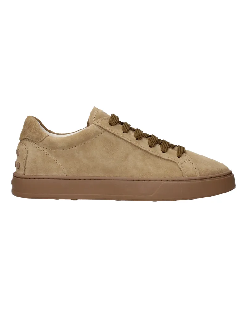 TOD'S Männer's Sneakers Wildleder Braun/Biscuit -