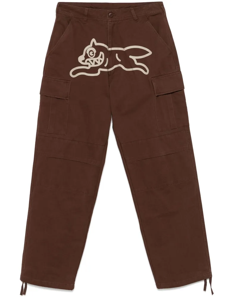 ICECREAM Eiscream Running Dog Cargohose Brown