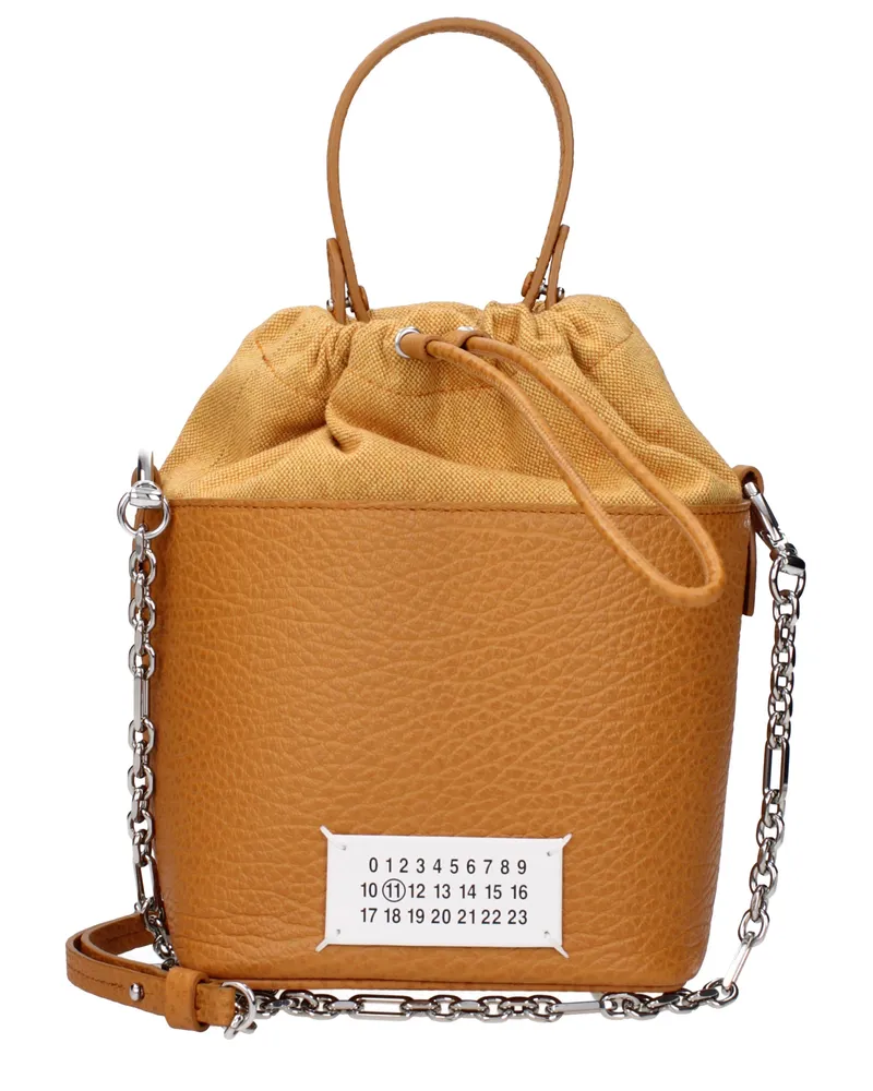 Maison Margiela Margiela Handtaschen Eimer Frau braun/bräunlichweiß -