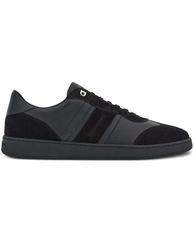 Ferragamo Leder -Sneaker Black