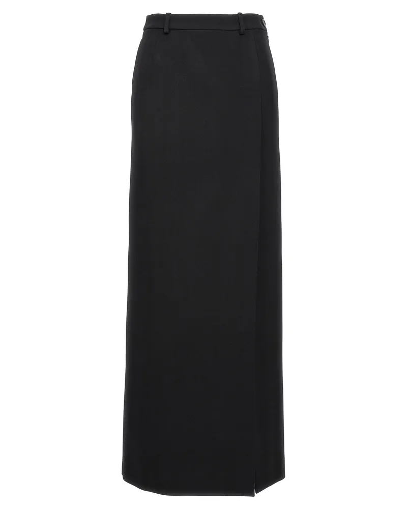 Balenciaga Long Wollrock Schwarz