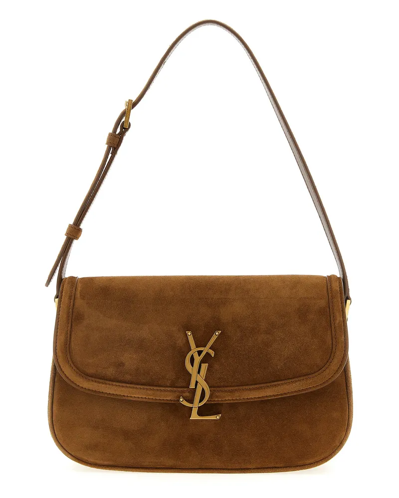 Saint Laurent Solferino“ mittelgroße Umhängetasche Brown