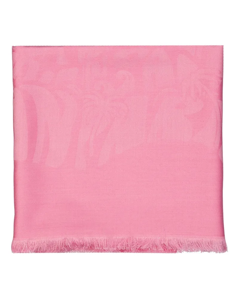 Lanvin Seide und Wollschal Rosa