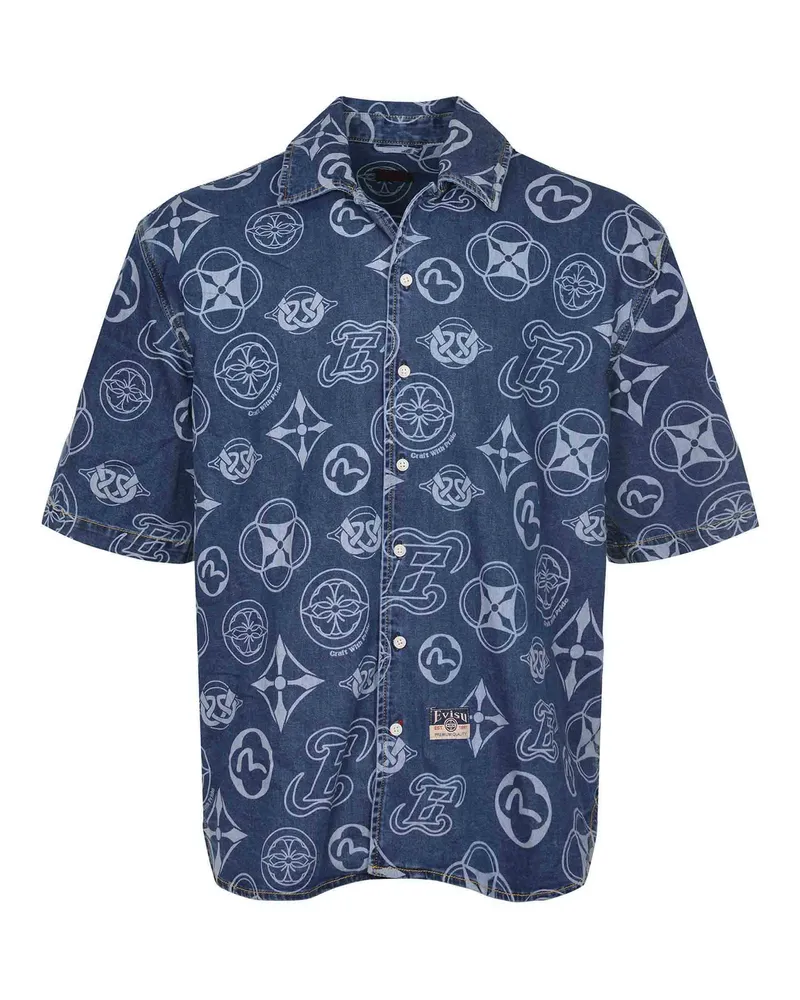 Evisu Hemd aus Jeans Denim