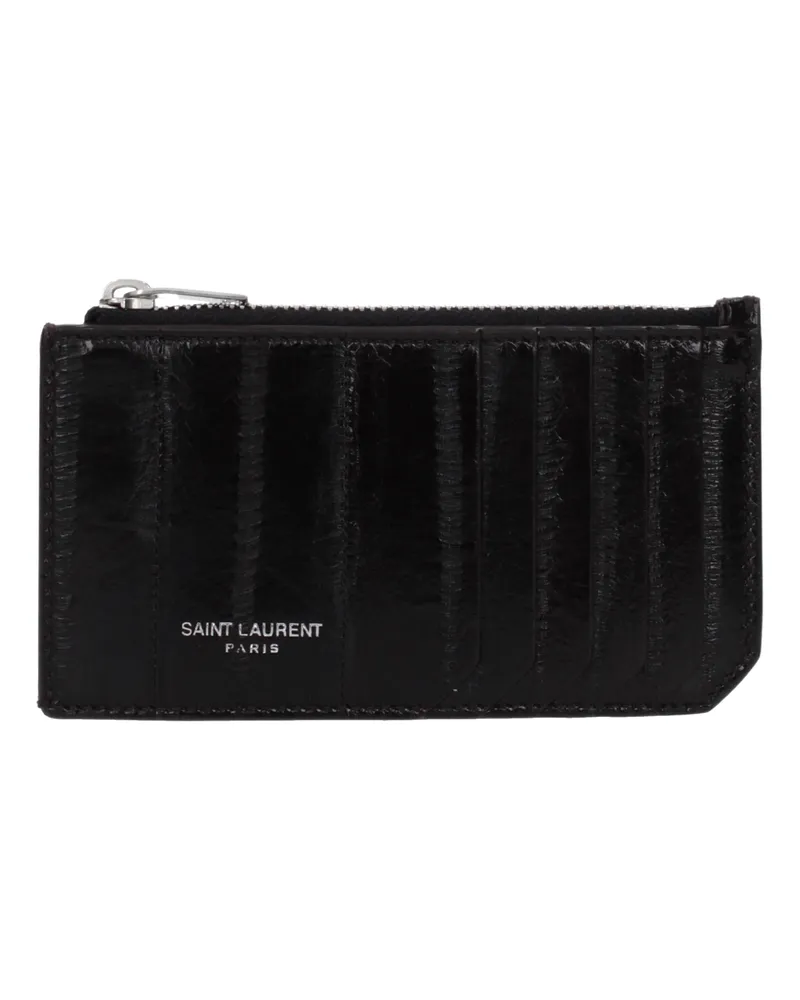 Saint Laurent Dokumenthalter Mann Aal Brown/Chestnut -