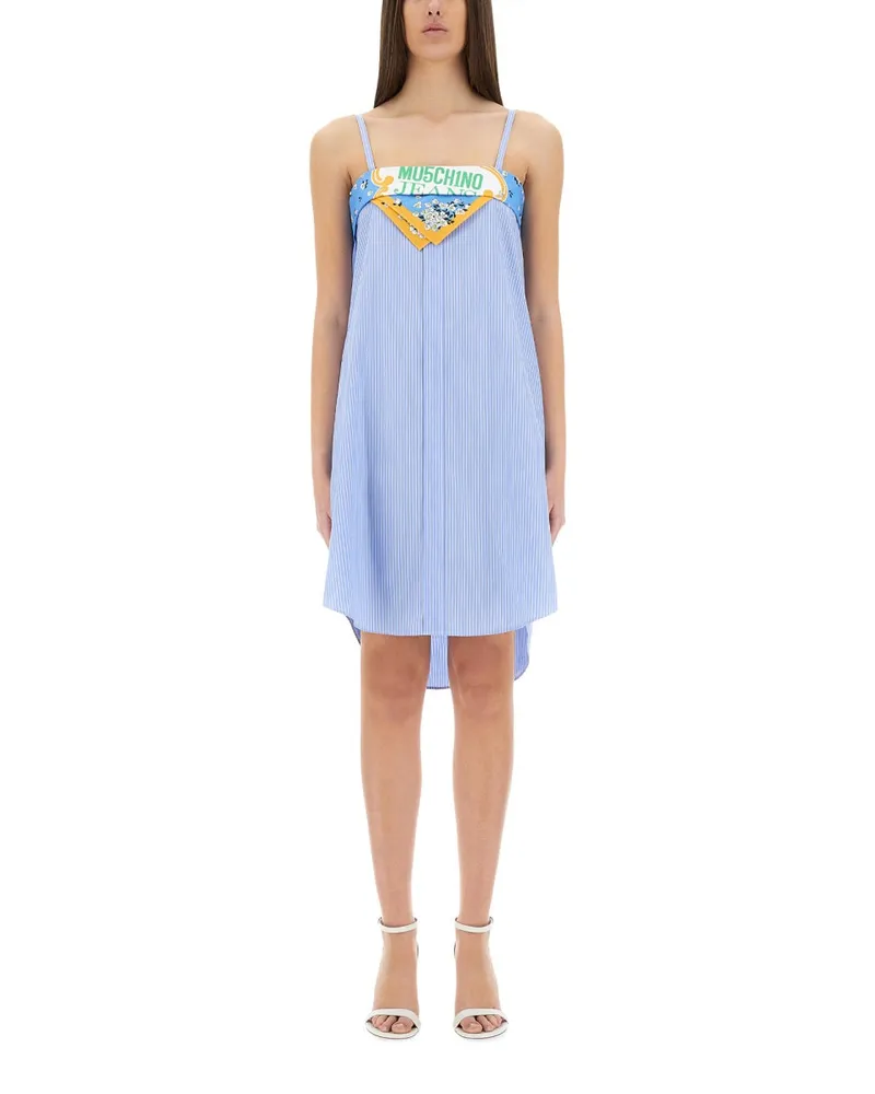 Moschino Patchwork -Baumwollkleid Baby