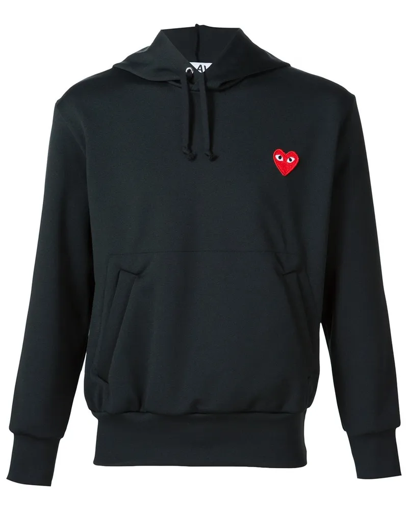 Comme des Garçons Comme des Garcons Emblem Heart Cotton Hoodie Black