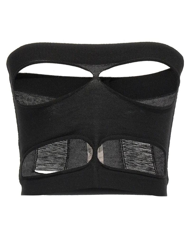 Rick Owens Tanja Bandeau' Top Black
