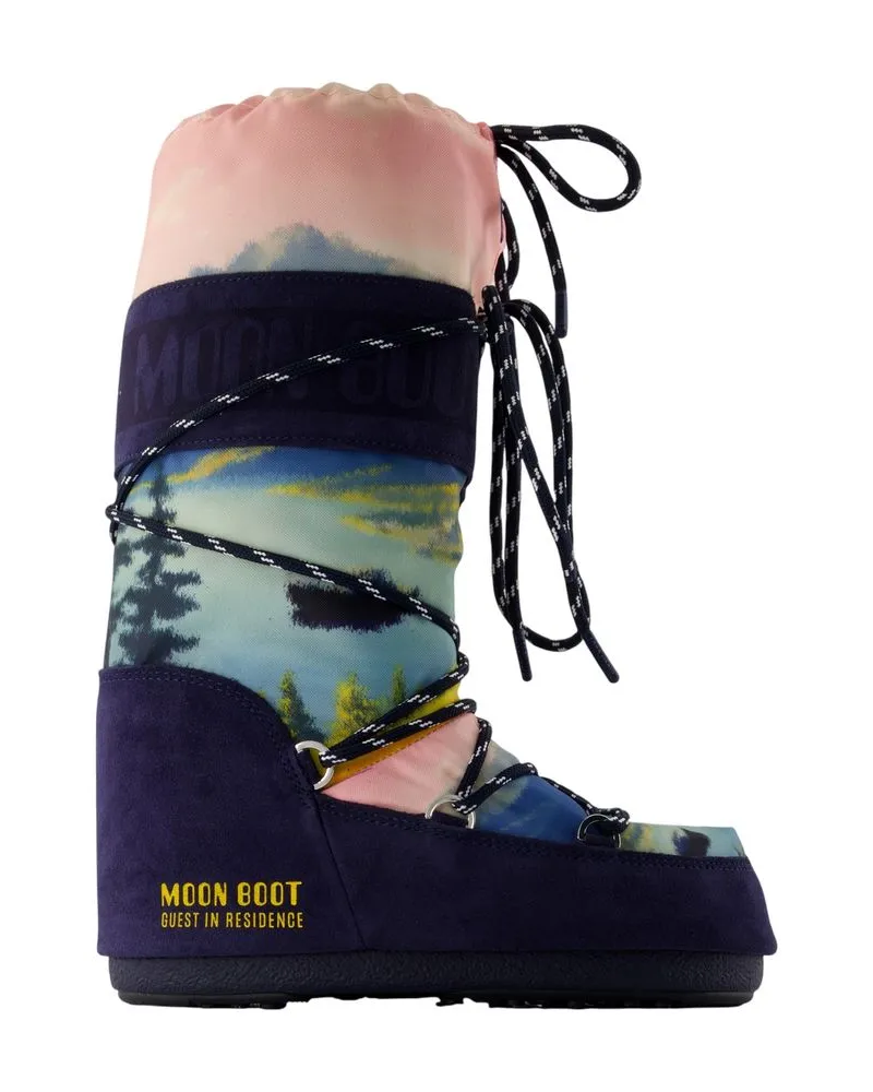 Moon Boot Mb X Gir Icon Postcard Boots  Synthetik Mehrfarbig Multicolor