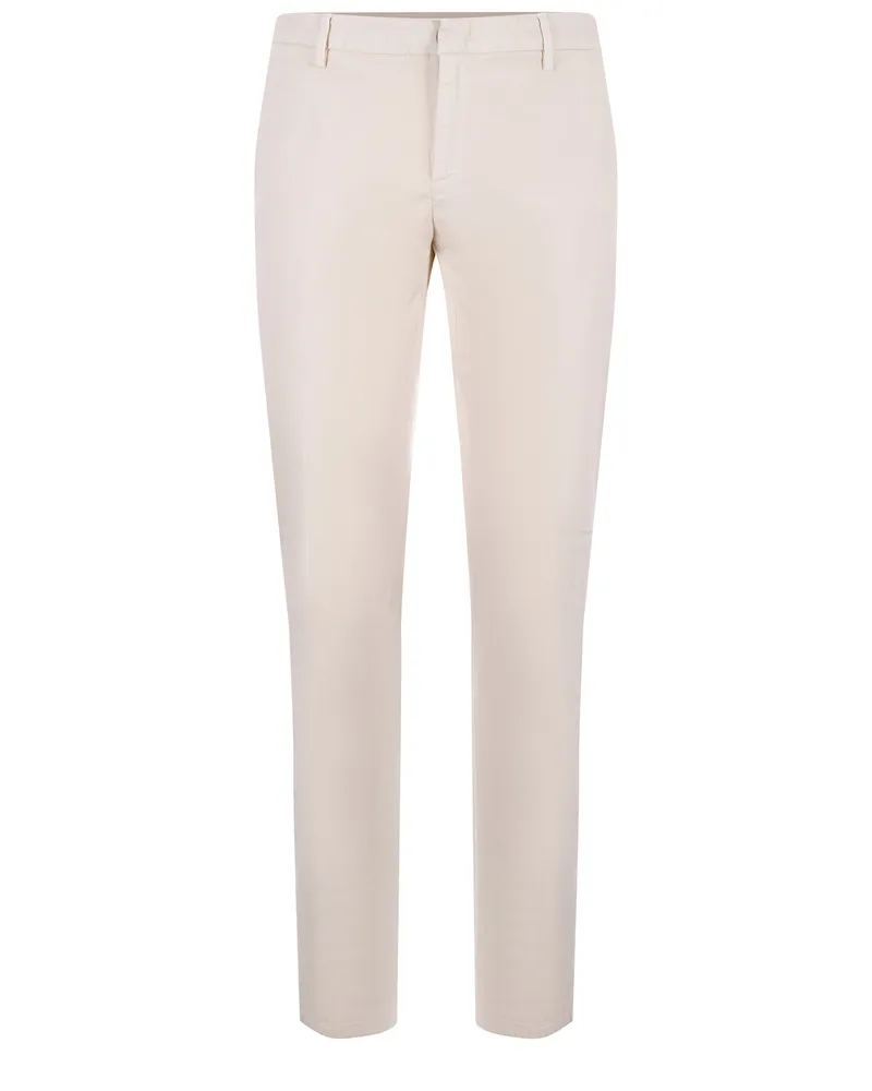 Dondup SPEItissimo" Stretch Gabardinenhose Ivory