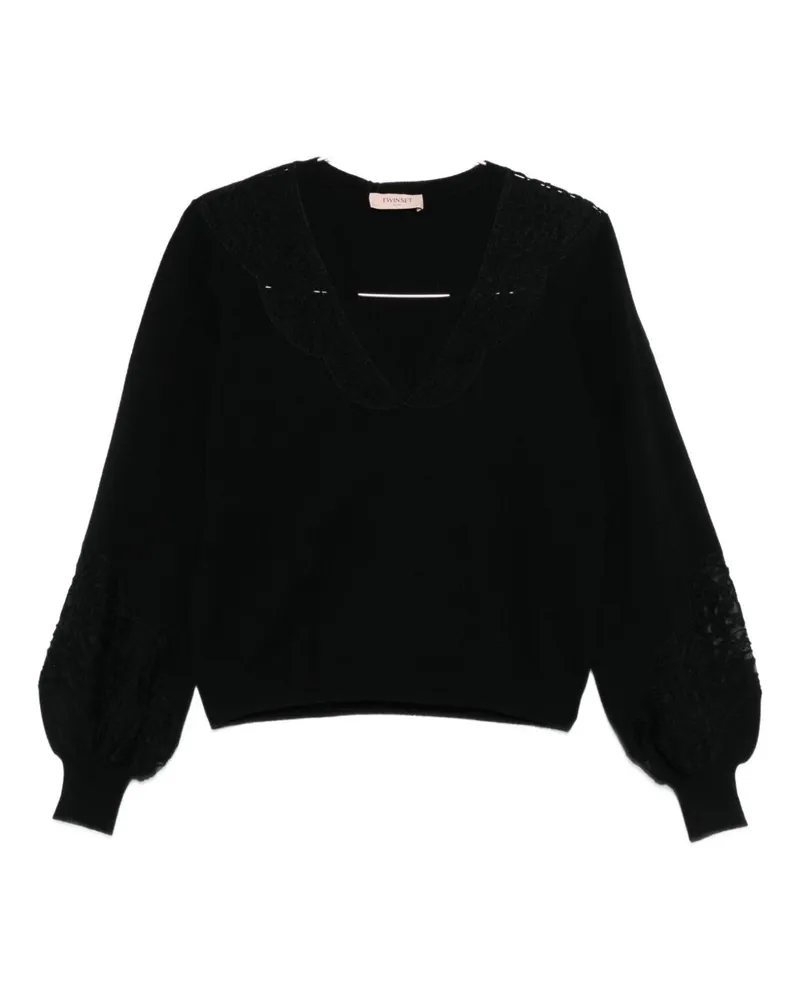 Twin-Set Pullover Schwarz Black