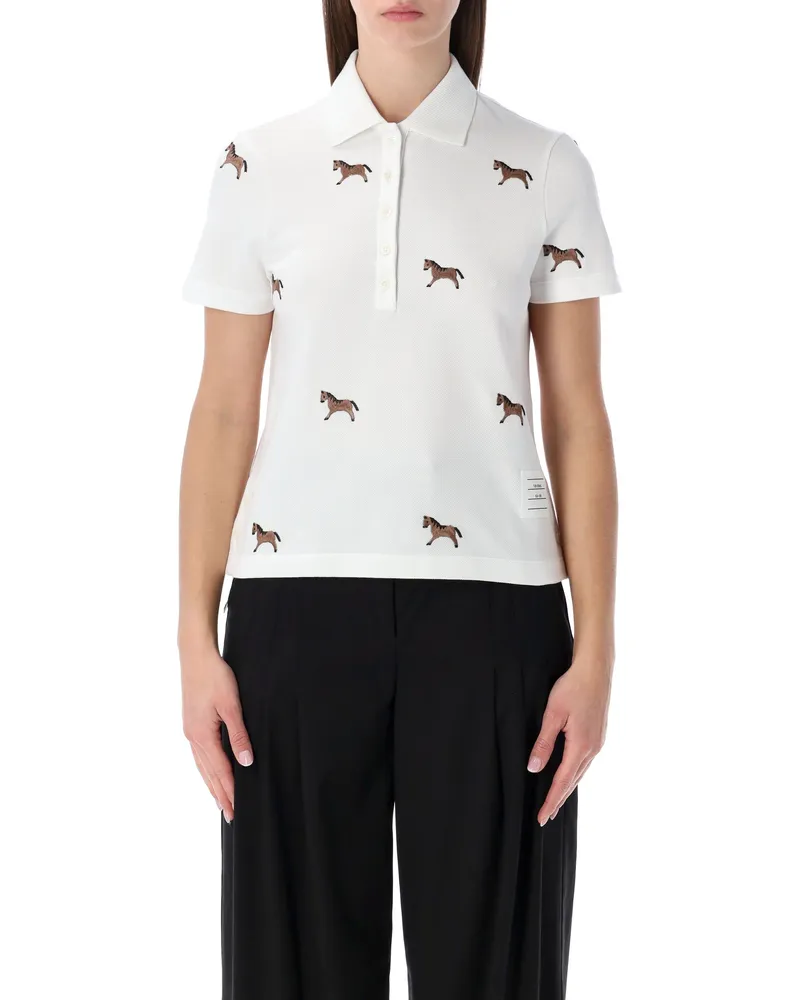 Thom Browne T-Shirts und Polos Weiß White