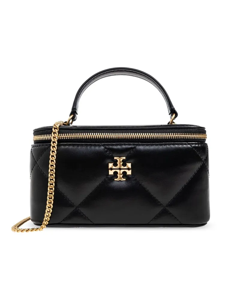 Tory Burch Kira Diamond Leder Waschtisch Gehäuse Black