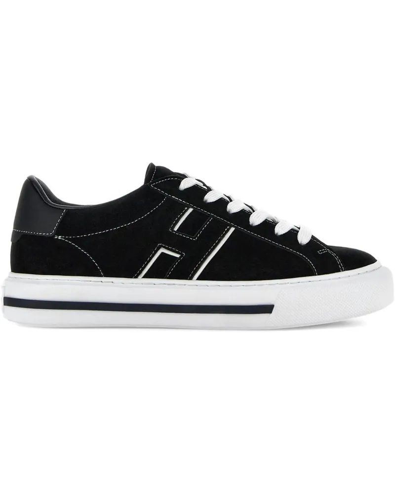 Hogan flache Schuhe schwarz Black