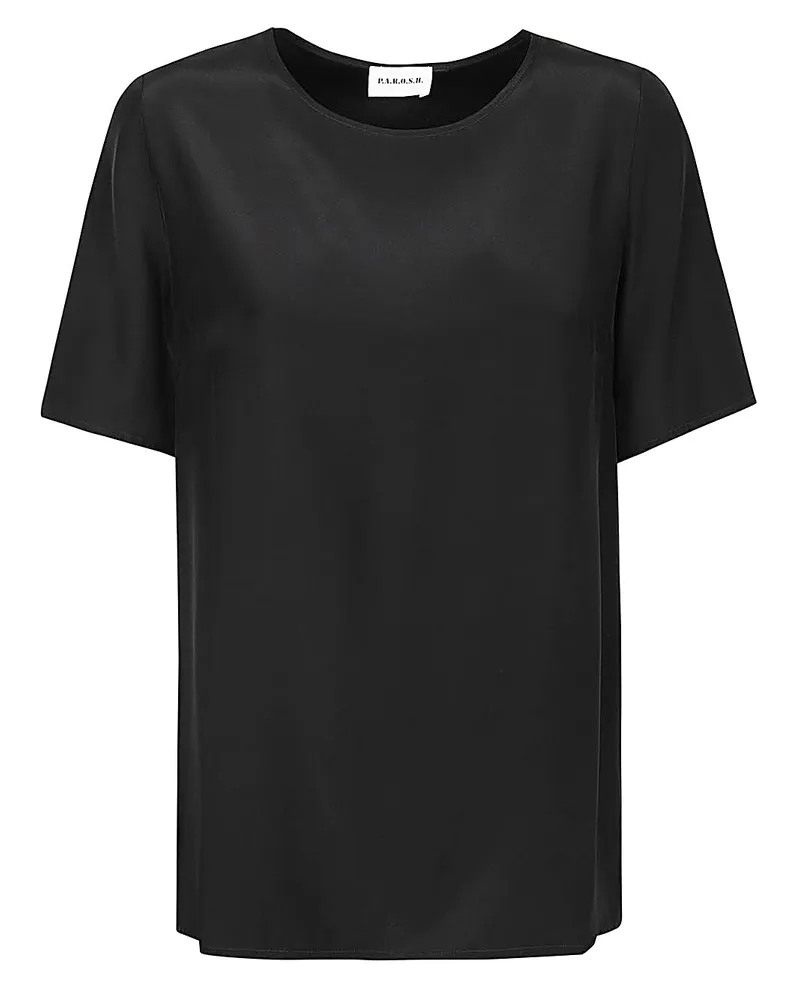 P.A.R.O.S.H. Seidenbluse Black