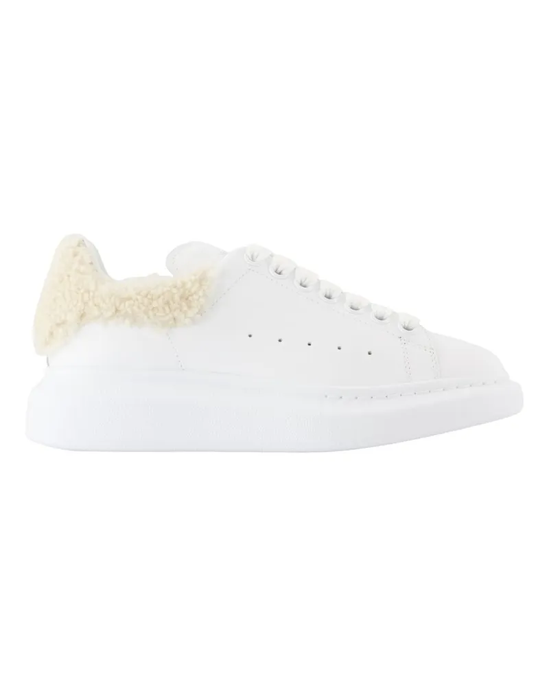 Alexander McQueen Übergroße Turnschuhe Alexander MC Queen Leder Weiß White
