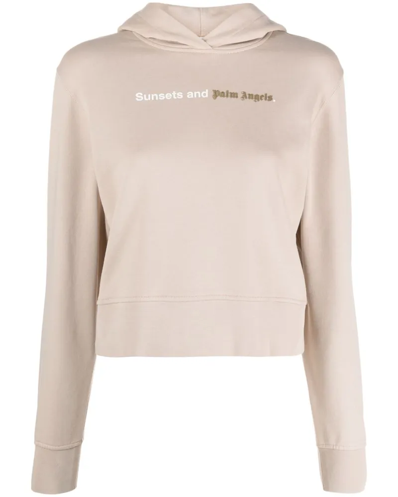 Palm Angels Sunset Watteston Hoodie Beige