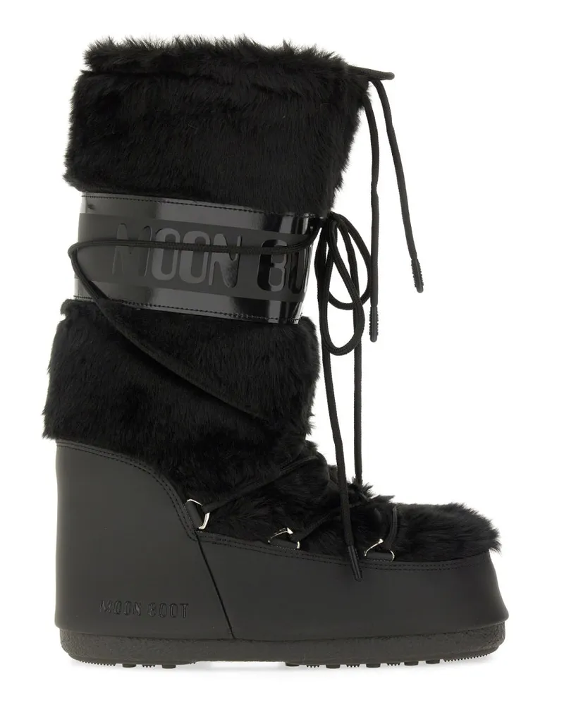 Moon Boot Symbol" -Stiefel Black