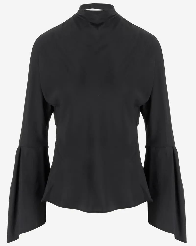 Pinko Blatz Bluse in Acetat und Seide Black