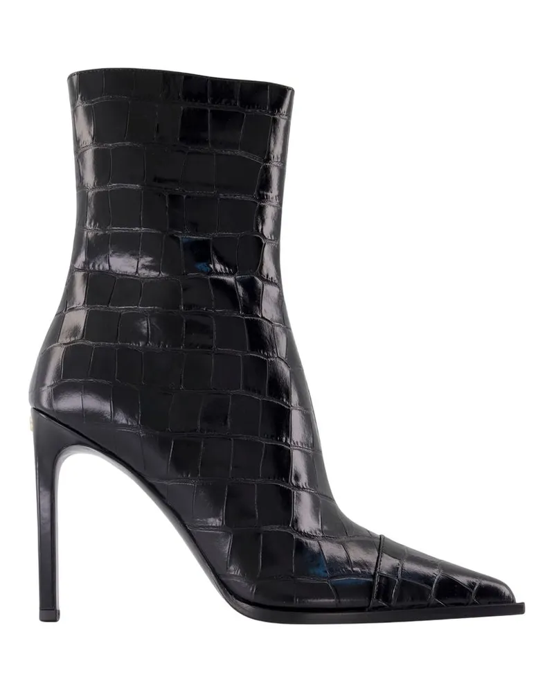 Amiri Ma Stiletto -Knöchelstiefel  Leder schwarz Black