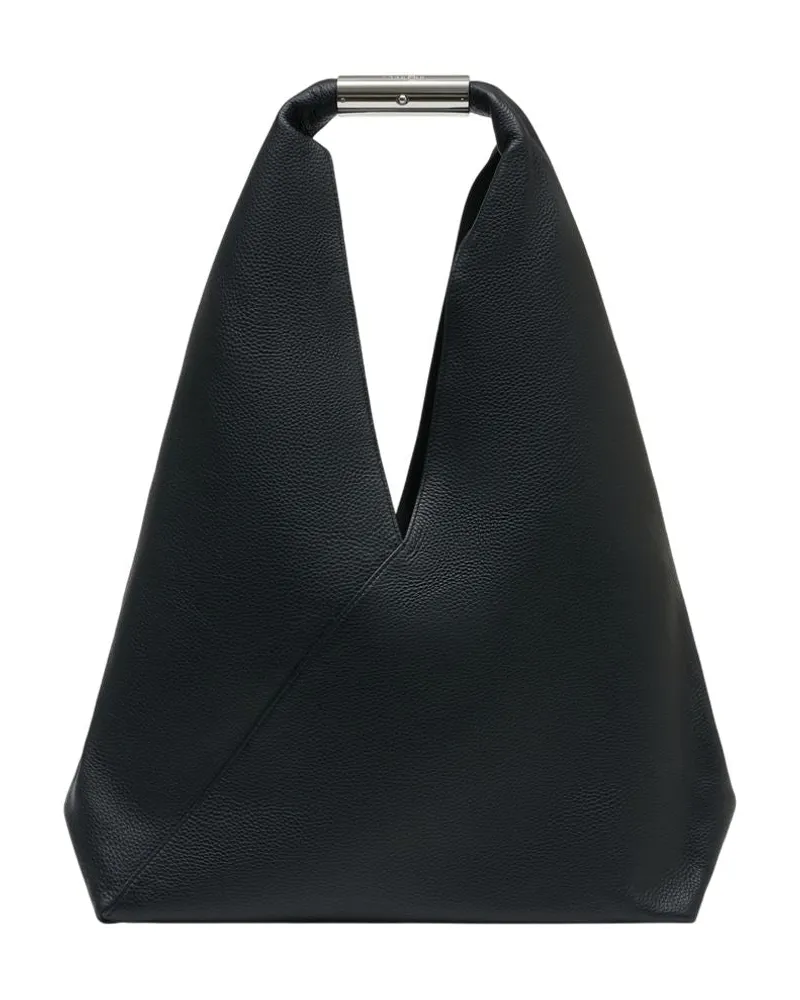 Maison Margiela Japanische Medien-Umhängetasche  Leder Schwarz Schwarz