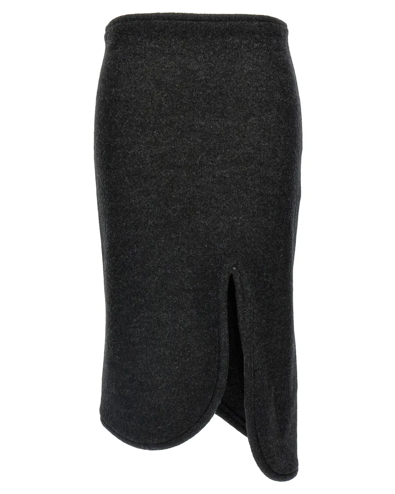 Victoria Beckham gepolstertes Rohrdetail' Rock Grau