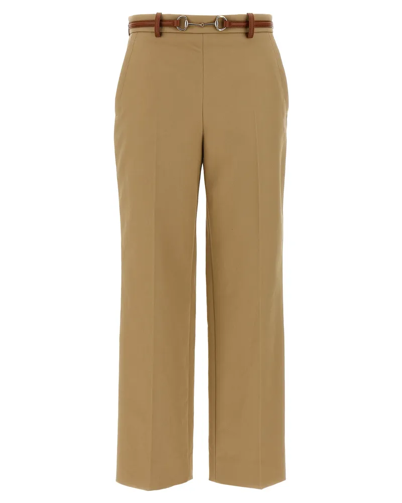 Gucci Horsebit-Hose Beige