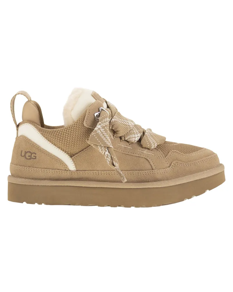 UGG Lowmel Wildleder -Turnschuhe Sand
